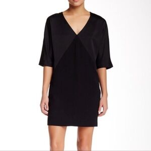 Trina Turk Fiona Dolman Sleeve Shift Classic Black Dress